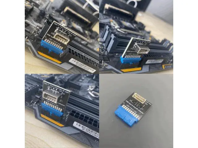 Alt view image 3 of 3 - ADT-Link USB 3.2 Front Panel Socket Type-E Key-B to USB 3.0 19Pin Header Male Extension Cable Adapter for Motherboard 20P USB to Type-E Key B Connector 5G/BPS (F9P(19pin to Type-E Key-B))