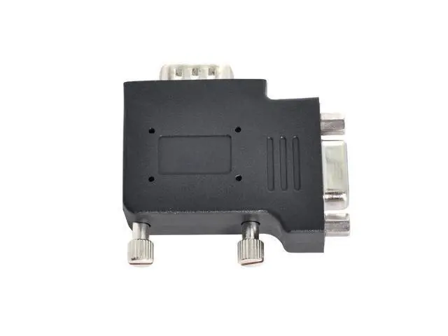 Alt view image 2 of 7 - Vertical Flat Right Angled 90 Degree VGA SVGA Male to Female Extension Adapter BK