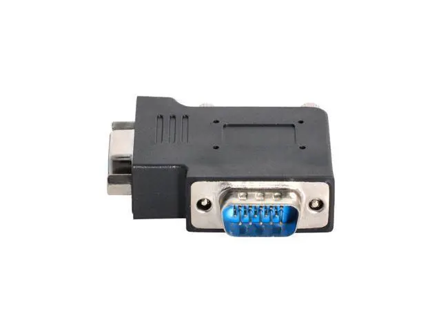 Alt view image 3 of 7 - Vertical Flat Right Angled 90 Degree VGA SVGA Male to Female Extension Adapter BK