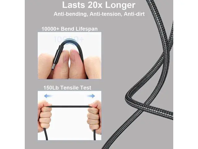 Alt view image 5 of 7 - USB C to Slim Laptop Charging Cable Adapter Male Type C to DC Converter 6.5ft 100W PD Power Charger Supply Cord for Asus EXA1203YH Notebook EXA1203XH 19V 3.42A 65W (4.5 x 3.0mm for ASUS)