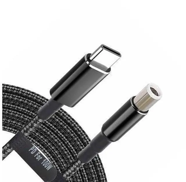 Main image of USB C to Slim Laptop Charging Cable Adapter Male Type C to DC Converter 6.5ft 100W PD Power Charger Supply Cord for D-ELL 06TM1C Latitude Inspiron 14 14R 15 15R 5521 17 17R (7.4 x 5.0mm for D-ELL)