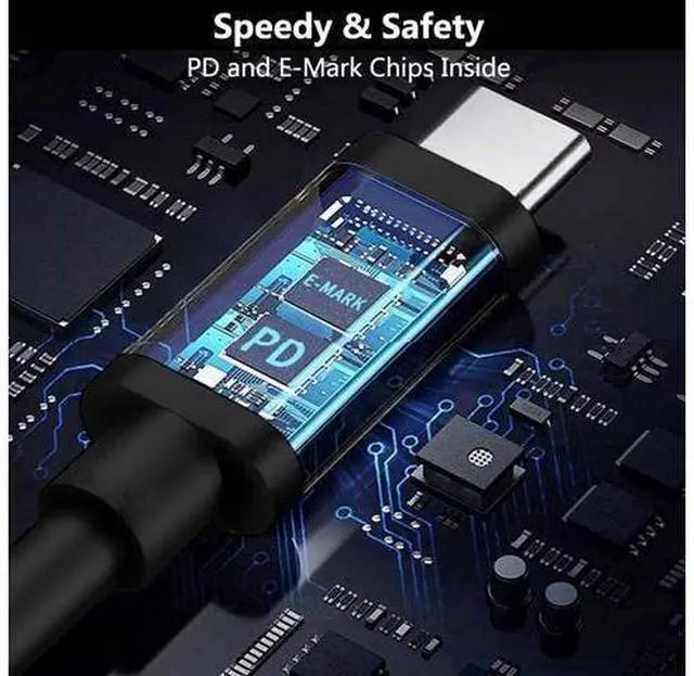 Alt view image 6 of 7 - USB C to Slim Laptop Charging Cable Adapter Male Type C to DC Converter 6.5ft 100W PD Power Charger Supply Cord for H-P Stream 11 13 14 15 Pavilion Spectre Chromebook (4.5 x 3.0mm for H-P)