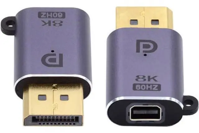 Main image of Mini DP Female 8K 60hz to DisplayPort 1.4 Male Adapter Ultra-HD UHD 4K 144hz 7680 * 4320 for Video PC Laptop Monitor