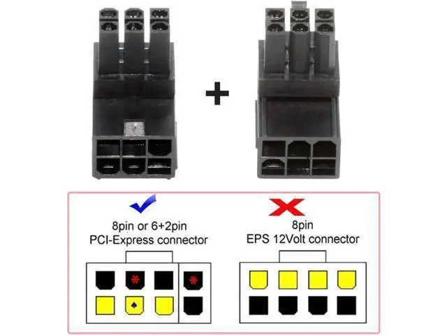 Alt view image 3 of 7 - 2pcs/lot ATX 6Pin Male to Female 90 Degree Up Down Angled Power Header Adapter for GPU Graphics Card