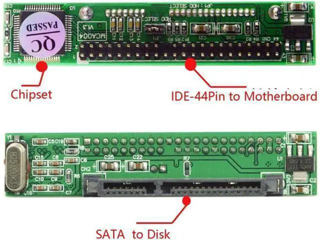 Alt view image 2 of 7 - SATA Female to IDE 44Pin Converter Adapter PCBA for Laptop & 2.5" Hard Disk Drive