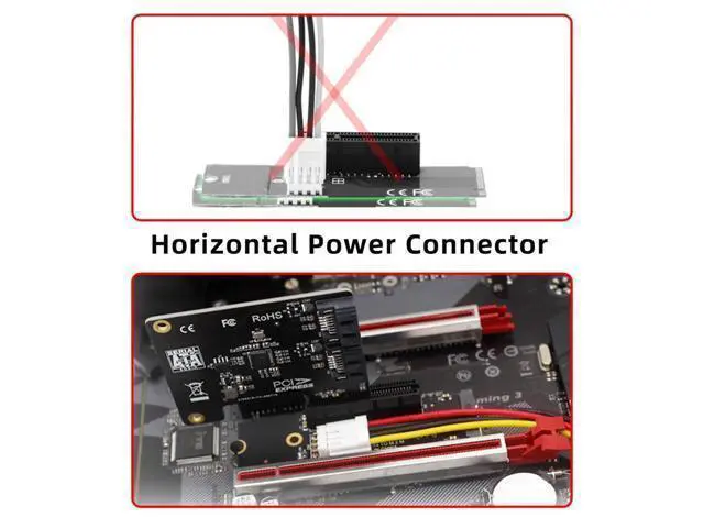 Alt view image 3 of 7 - PCBA M.2 NVMe M-Key Extender to PCI-E X1 X4 X8 X16 Graphics Card Riser Adapter PCI-Express for M2 2260 2280
