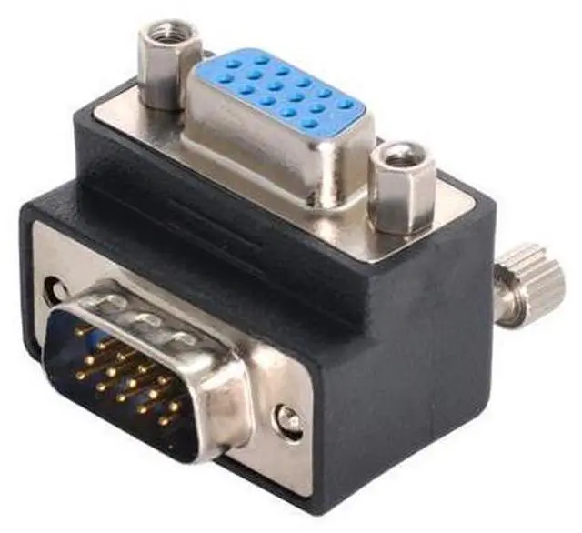 Main image of 270 Degree Right Angled VGA SVGA 15pin Male to Female Extension Adapter