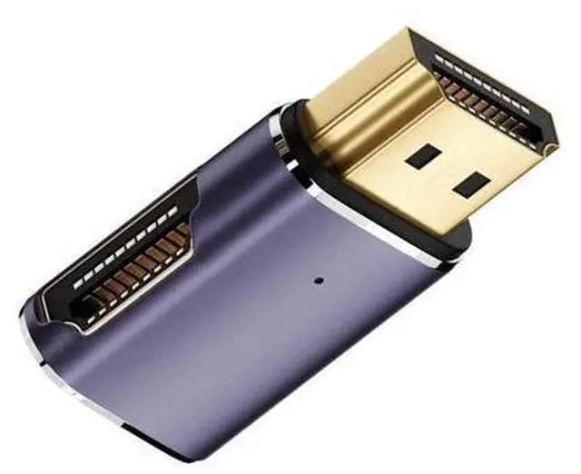 Main image of HDMI Male to HDMI 2.1 Female Flat Horizontal 90 Degree Right Angled UHD Extension Adapter Support 8K 60hz HDTV