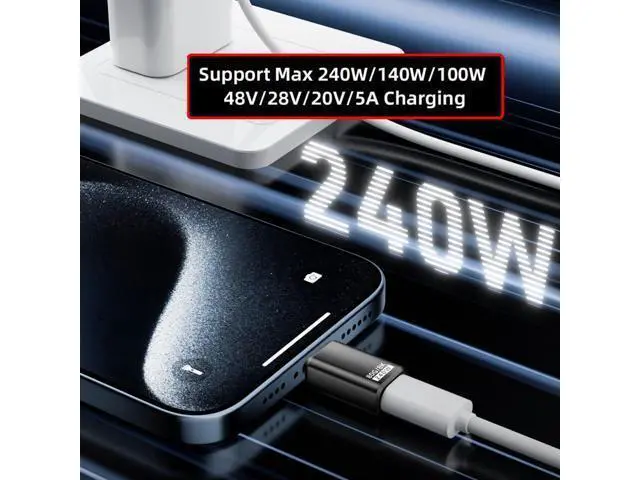 Alt view image 3 of 7 - USB5.0 80Gbps Female to Female Extension Adapter with 240W 16K 8K 5K Compatible with USB4.0 Thunderbolt3/4/5
