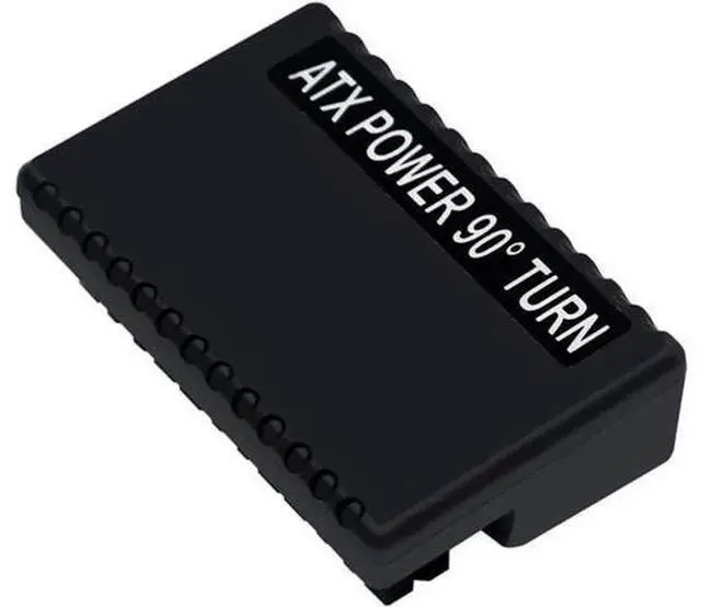 Main image of Overmold ATX 24Pin Female to 24pin Male 90 Degree Power Adapter Mainboard Motherboard for Desktops PC Supply