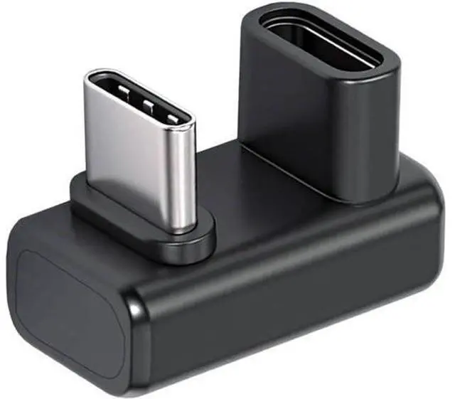 Main image of Adapter USB5.0 80Gbps Male to Female Extension Adapter Opposite U Shape Back Angled with 240W 16K 8K 5K Compatible with USB4.0 Thunderbolt3/4/5