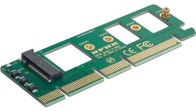 Main image of M-Key NVME AHCI SSD to PCI-E 3.0 16x x4 Adapter for 80mm XP941 SM951 PM951 A110 m6e 960 EVO SSD