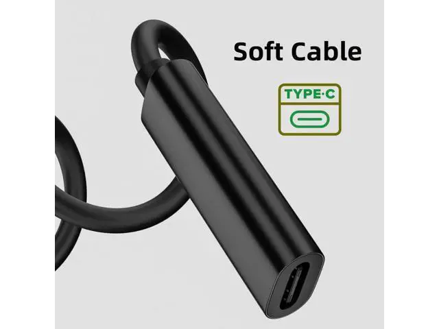 Alt view image 6 of 6 - 100W PD Power Charger Tip USB C to Slim Laptop Charging Cable Adapter Converter for D-ELL Laptop 18-20V (Dedicated for D-ELL (for 45W/65W/90W Power), 4.0mm Small Head)