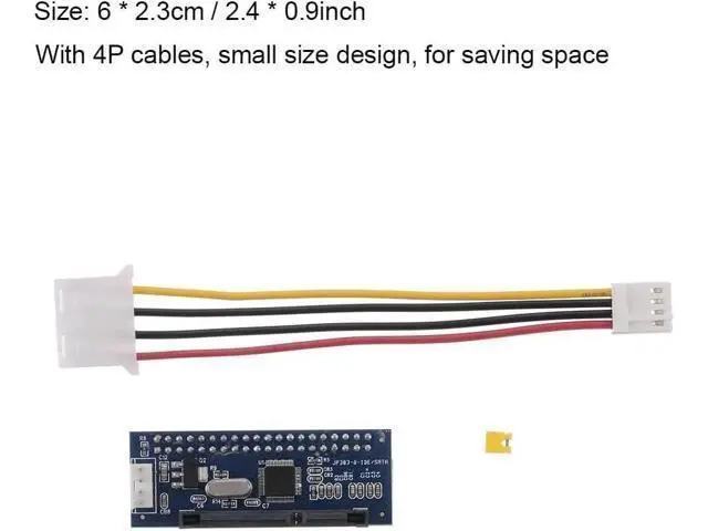 Alt view image 2 of 7 - IDE/PATA 40Pin Disk to SATA Female Converter Adapter PCBA for Desktop 3.5" Hard Disk Drive