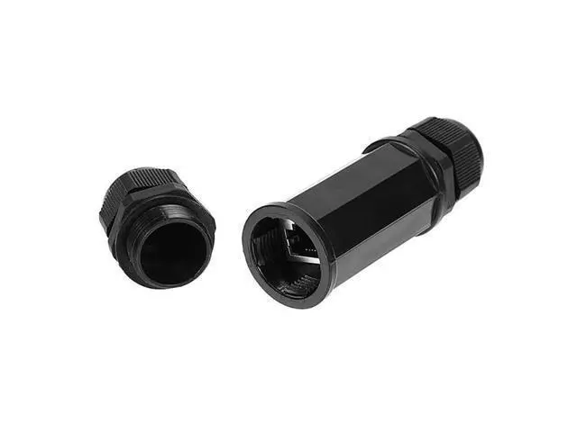 Alt view image 5 of 7 - Locking Waterproof CAT6 RJ45 Female to Female LAN Ethernet Network Extension Adapter Coupler