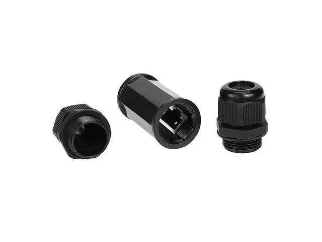 Alt view image 6 of 7 - Locking Waterproof CAT6 RJ45 Female to Female LAN Ethernet Network Extension Adapter Coupler
