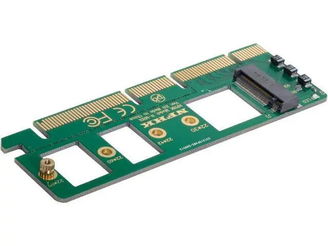 Alt view image 7 of 7 - M-Key NVME AHCI SSD to PCI-E 3.0 16x x4 Adapter for 80mm XP941 SM951 PM951 A110 m6e 960 EVO SSD