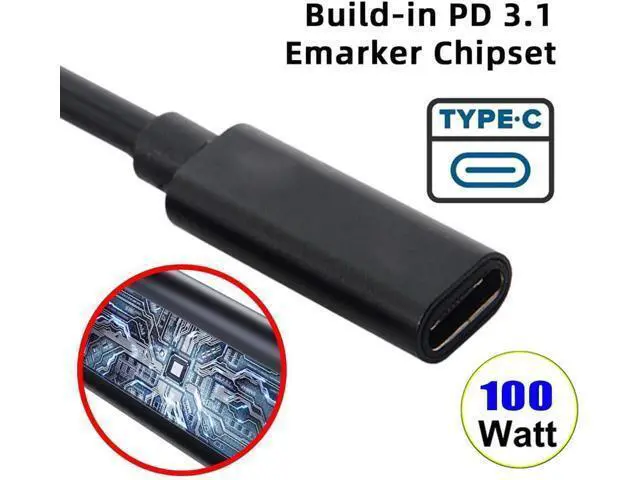 Alt view image 5 of 7 - 100W PD Power Charger Tip USB C to Slim Laptop Charging Cable Adapter Converter for D-ELL Laptop 18-20V (Dedicated for D-ELL (for 45W/65W/90W Power), 4.5mm Small Head)