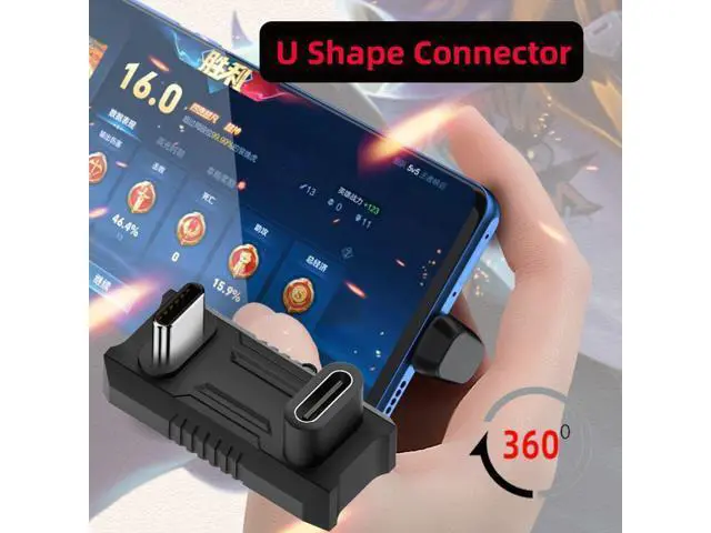 Alt view image 7 of 7 - 2 Pack USB C Extender Adapter,USB C Male to Female 180 Degree Angled Adapter for ROG Ally,Steam Deck,Switch,Support 20Gbps Data Transfer PD 140W Fast Charging and 8K@60Hz Video