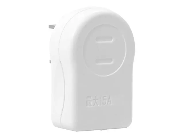 Alt view image 3 of 7 - NEMA Type A 1-15P USA Outlet Saver Extension Adapter 2-Prong 2 Outlets 90 Degree Left Right Angled