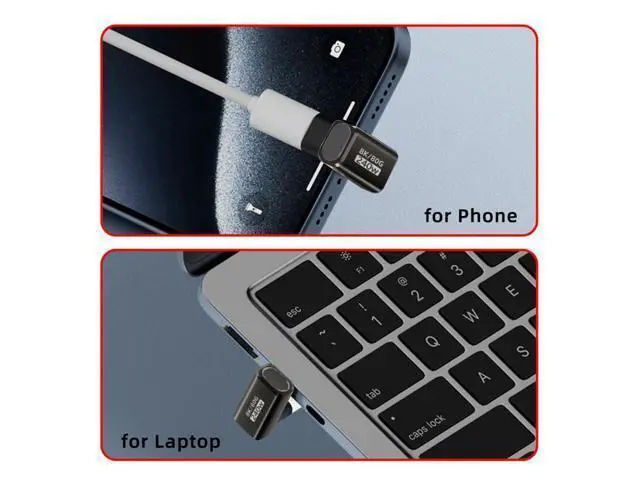 Alt view image 7 of 7 - USB C Extender Adapter,USB 5.0 Type C Male to Female 180 Degree Angled Adapter Support 80Gbps Data Transfer PD 240W Fast Charging 16K/8K/5K Video Output