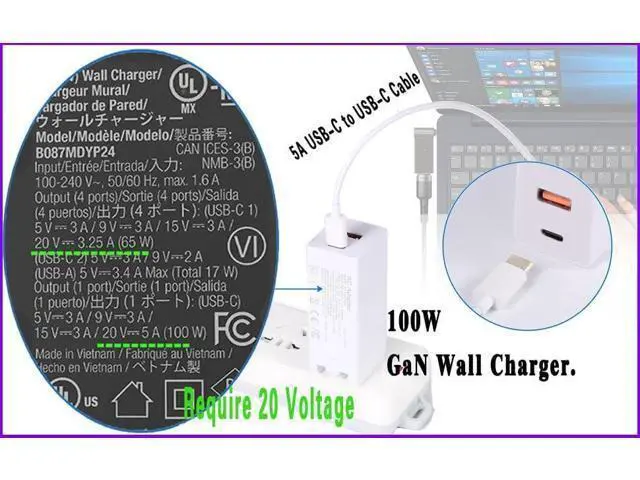 Alt view image 6 of 7 - USB-C to 4.5mm Charging Cable for ASUS Q524 Q524U Q534 Q534U Q524UQ Q534UX Q534UXK P2540U P2540UA P2540NV P2540UV Q524UQ-BBI7T15 2-in-1 15.6" Touch-Screen Laptop DC Tip