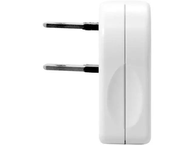 Alt view image 6 of 7 - NEMA 1-15P USA Outlet Saver Power Extension Adapter 2-Prong 2 Outlets 90 Degree Left Right Angled