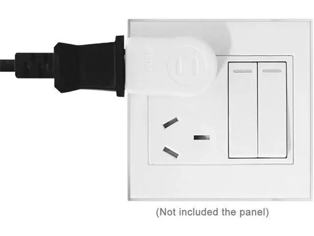 Alt view image 4 of 7 - NEMA 1-15P USA Outlet Saver Power Extension Adapter 2-Prong 2 Outlets 90 Degree Left Right Angled
