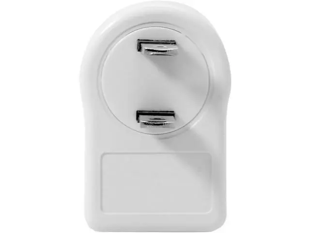 Alt view image 7 of 7 - NEMA 1-15P USA Outlet Saver Power Extension Adapter 2-Prong 2 Outlets 90 Degree Left Right Angled