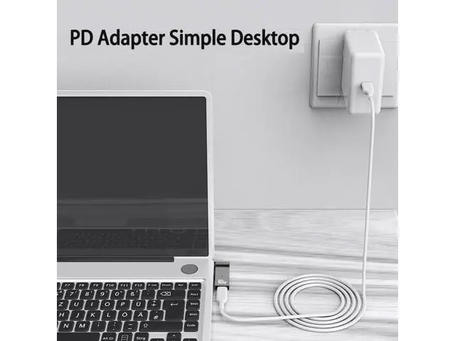 Alt view image 5 of 6 - USB C to 4.5mm Laptop Charging Adapter Female Type C to Male DC 4.5 x 3.0mm Barrel Jack Plug 100W PD Power Charger Connector Round Tip for Latitude E5450 XPS 13-65 13 11/13/14/15/17 Inspiron D-ELL