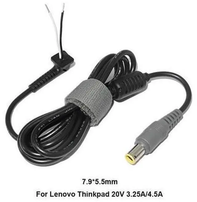 Alt view image 2 of 5 - 7.9 x 5.5mm Laptop Power Supply, DC Repair Power Cord, for LEN-OVO IBM