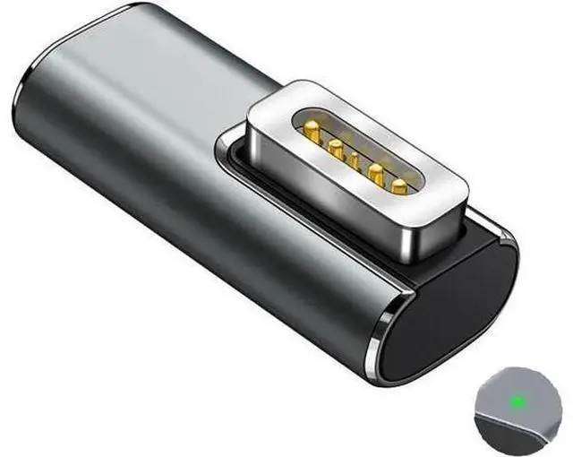 Main image of USB-C to Magnetic Lip Charging Adapter, Female Type C to Male Magnetic1 Converter 100W PD Power Charger Connector Tip, for A1278 A1344 Mac Book Pro 13-inch (2009 2010 2011, by mid-2012)