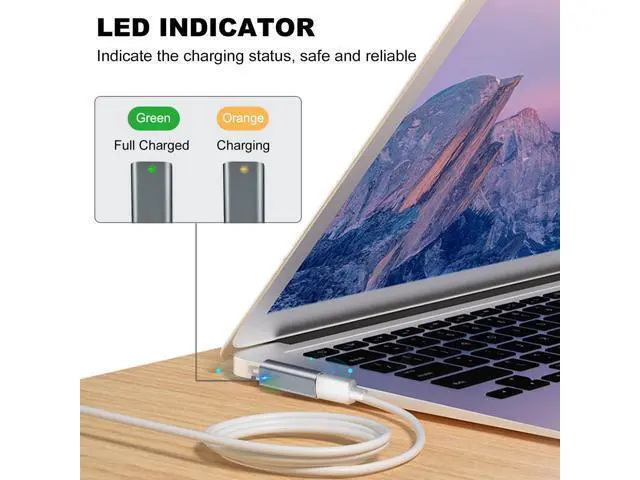 Alt view image 7 of 7 - USB-C to Magnetic Lip Charging Adapter, Female Type C to Male Magnetic1 Converter 100W PD Power Charger Connector Tip, for A1278 A1344 Mac Book Pro 13-inch (2009 2010 2011, by mid-2012)