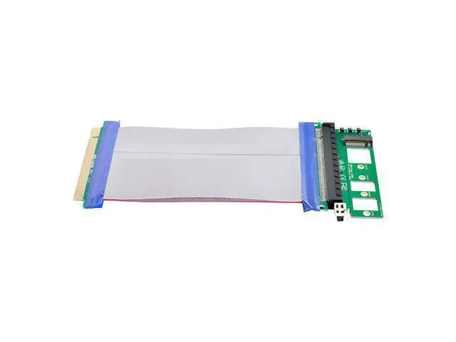 Alt view image 4 of 7 - NGFF M-Key NVME AHCI SSD to PCI-E 3.0 16x x16 Vertical Adapter with Cable Male to Female Extension