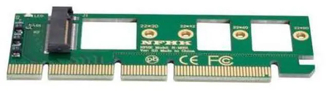 Main image of NVME AHCI SSD NGFF M-Key to PCI-E 3.0 16x x4 Adapter for XP941 SM951 PM951 A110 m6e 960 EVO SSD