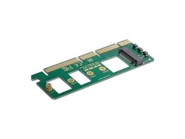 Alt view image 6 of 7 - NVME AHCI SSD NGFF M-Key to PCI-E 3.0 16x x4 Adapter for XP941 SM951 PM951 A110 m6e 960 EVO SSD