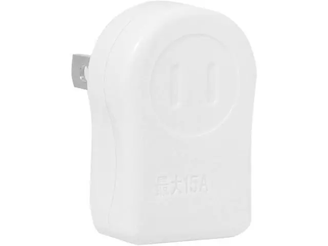 Alt view image 3 of 7 - NEMA 1-15P USA Outlet Saver Power Extension Adapter 2-Prong 2 Outlets 90 Degree Up Down Angled