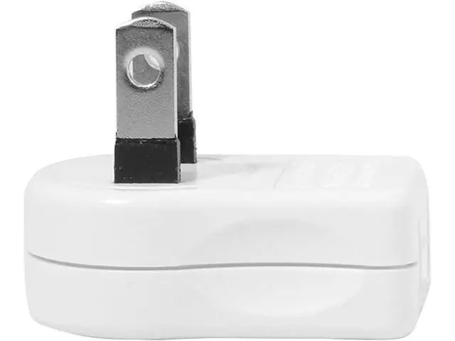 Alt view image 5 of 7 - NEMA 1-15P USA Outlet Saver Power Extension Adapter 2-Prong 2 Outlets 90 Degree Up Down Angled