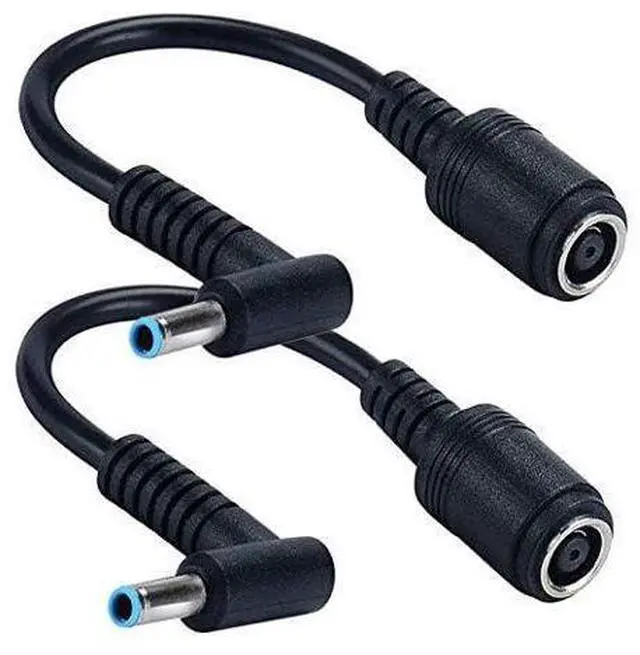 Main image of Tip Adapter Connector Converter Cable 7.4x5.0mm to 4.5x3.0mm for H-P Stream Spectre Pavilion Envy Elitebook Split Chromebook; DC Dongle for H-P Notebook Adapter Replacement Power Cord (2 Pack)