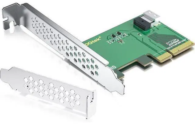 Main image of PCIe 4.0 x4 to SFF-8654 Adapter Card for U.2 NVMe SSDs, SlimSAS 4i Interface