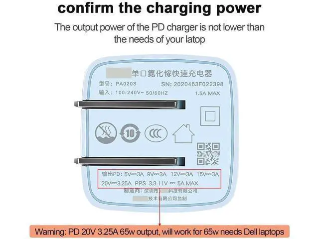 Alt view image 3 of 3 - for Asus Laptop Charging Adapter Female Type C to Male DC 4.0 x 1.35mm Barrel Jack Plug Converter 65W or 100W PD Power Charger Connector Tip (Male Black)