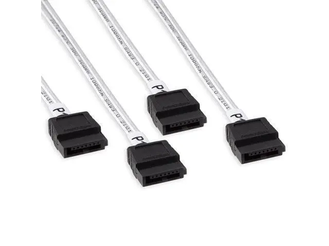Alt view image 2 of 7 - MiniSAS SFF-8087 Fan-Out Cable Breakout to 4xSATA, 6Gbps High-Speed Cable for RAID Controllers, Servers & Storage Enclosures, 8087 Right Angle, 0.5-m(1.6ft)