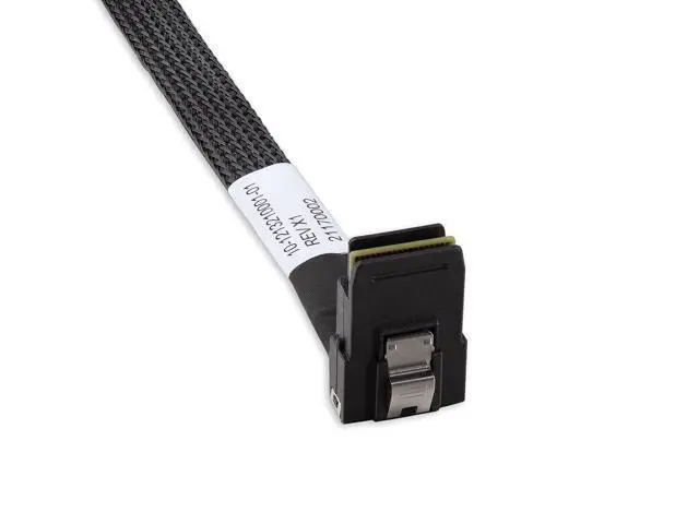 Alt view image 3 of 7 - MiniSAS SFF-8087 Fan-Out Cable Breakout to 4xSATA, 6Gbps High-Speed Cable for RAID Controllers, Servers & Storage Enclosures, 8087 Right Angle, 0.5-m(1.6ft)
