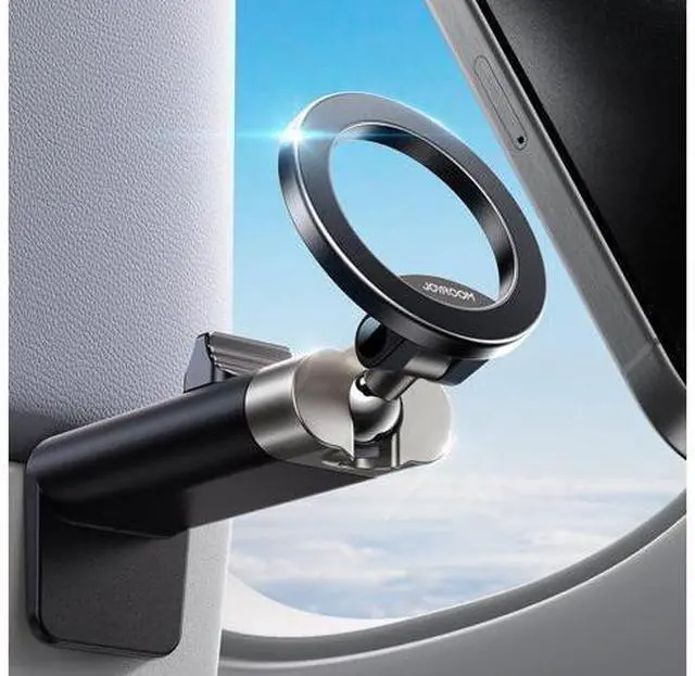 Main image of 360° Metal Ball & Titanium Magsafe Airplane Phone Holder, Travel Essentials for Airplane Phone Mount, Universal Travel Phone Holder for Plane, Must Have for iPhone 17 16 15 14 13