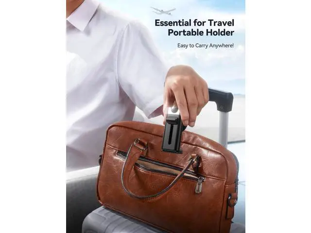 Alt view image 4 of 7 - 360° Metal Ball & Titanium Magsafe Airplane Phone Holder, Travel Essentials for Airplane Phone Mount, Universal Travel Phone Holder for Plane, Must Have for iPhone 17 16 15 14 13