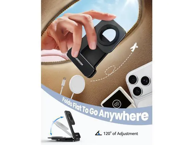 Alt view image 5 of 7 - Watch Stand for Apple Watch Magnetic Fast Charging- Desk Charger Stand Holder Dock for Apple iWatch Ultra3/2/1, Series 11/10/9/8/7/6/5/4/3/2/1, SE3/2/1 (49/46/45/44/42/41/40/38mm)(Black)