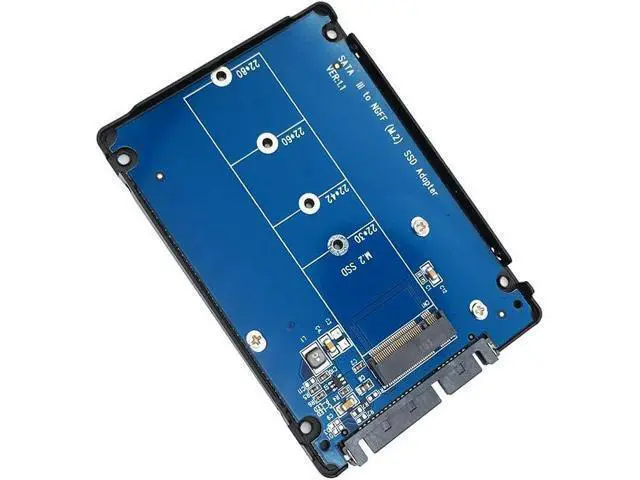 Alt view image 3 of 4 - M.2 to SATA,Ngff B-Key SSD to 2.5-Inch SATA III Enclosure(7mm) Adapter (5104)