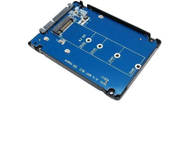Alt view image 2 of 4 - M.2 to SATA,Ngff B-Key SSD to 2.5-Inch SATA III Enclosure(7mm) Adapter (5104)