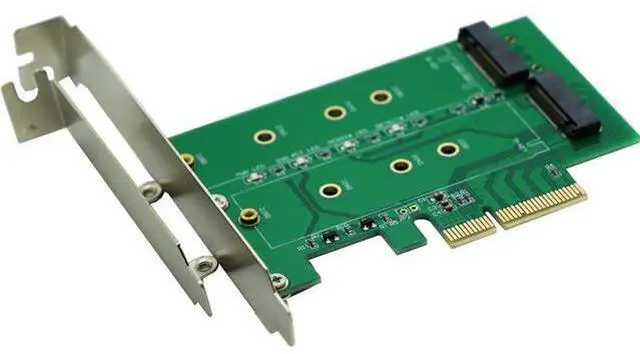 Main image of M.2(NGFF) PCIe SSD to PCIe X4 Or SATA SSD to SATA Adapter Card