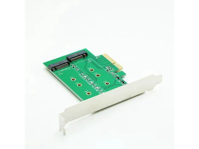 Alt view image 4 of 5 - M.2(NGFF) PCIe SSD to PCIe X4 Or SATA SSD to SATA Adapter Card
